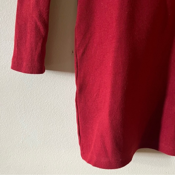 Aritzia Wilfred Free Louise Ribbed Midi Dress In Reddish Women XS - Picture 7 of 11